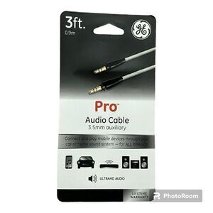 Pro Audio Cable 3.5mm auxiliary NWOT